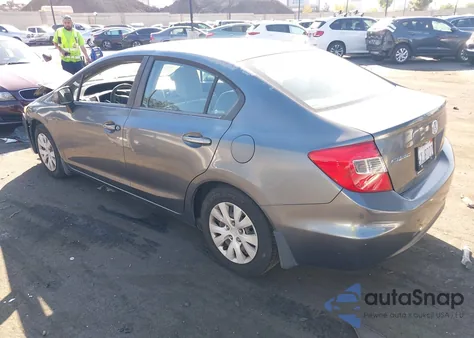 2012 Honda Civic Lx из США, поврежденный, VIN 19XFB2F52CE372633